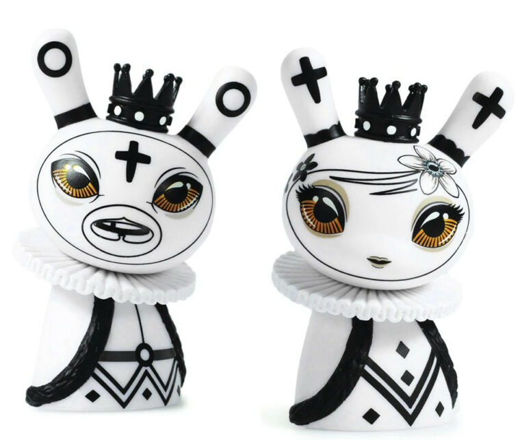 figuras de porcelana del rey y la dama