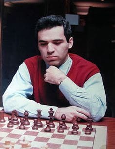 Foto del Gran Maestro y Campeón del Mundo de Ajedrez Garry Kasparov.