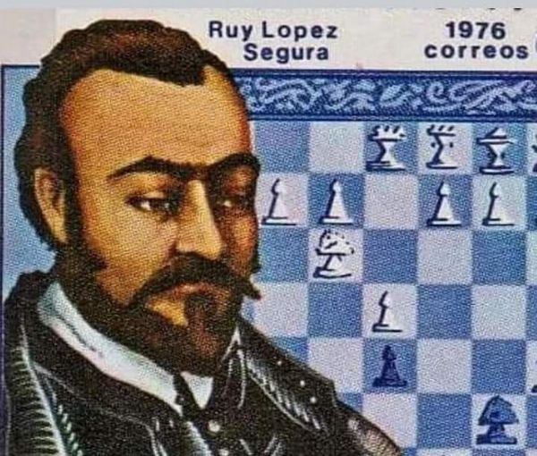 Foto del Gran Maestro y Campeón del Mundo de Ajedrez Ruy Lopez De Segura.