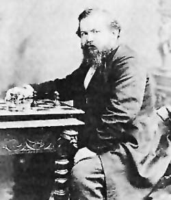 Wilhelm Steinitz ante el tablero