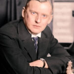 Foto del Gran Maestro y Campeón del Mundo de Ajedrez Alexander Alekhine.